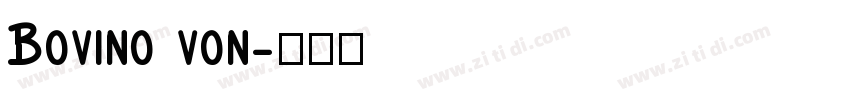 Bovino von字体转换